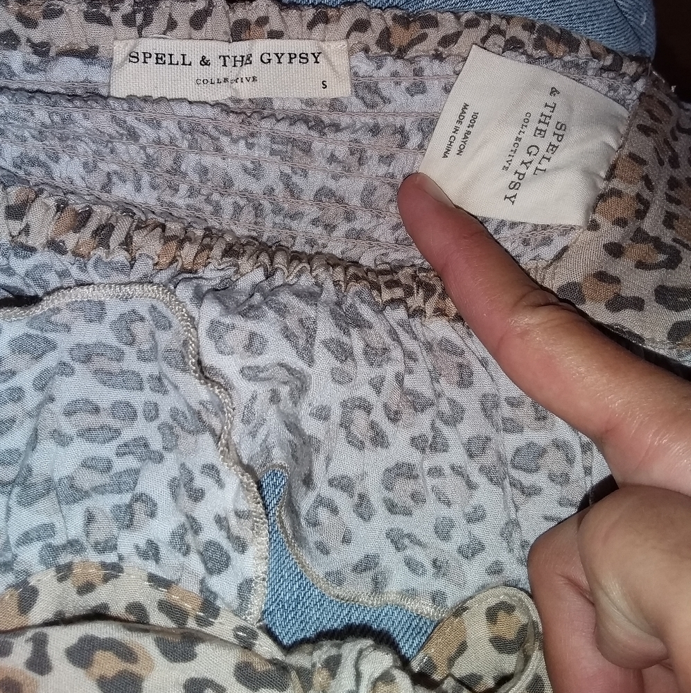 Spell designs frankie crop top cheetah S leopard - Picture 14 of 14